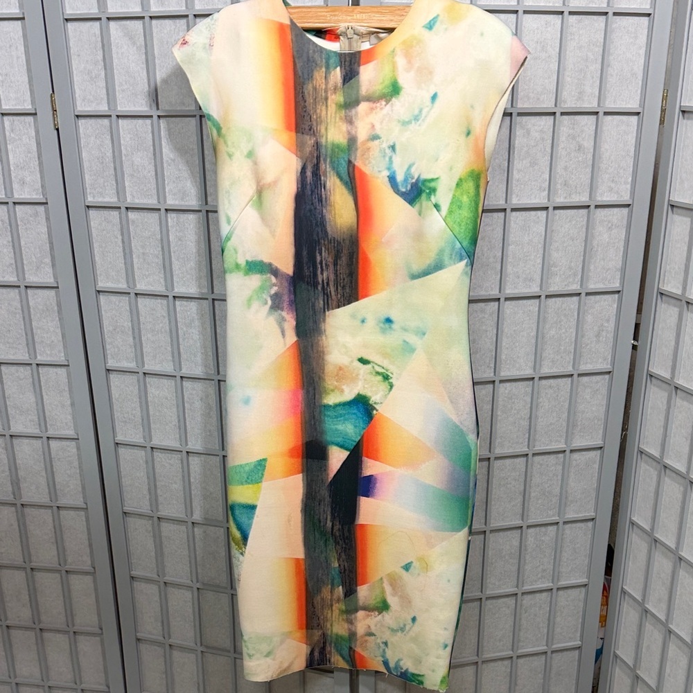 NWOT Zara Collection Geometric Bodycon Print Dress Size, Size 5